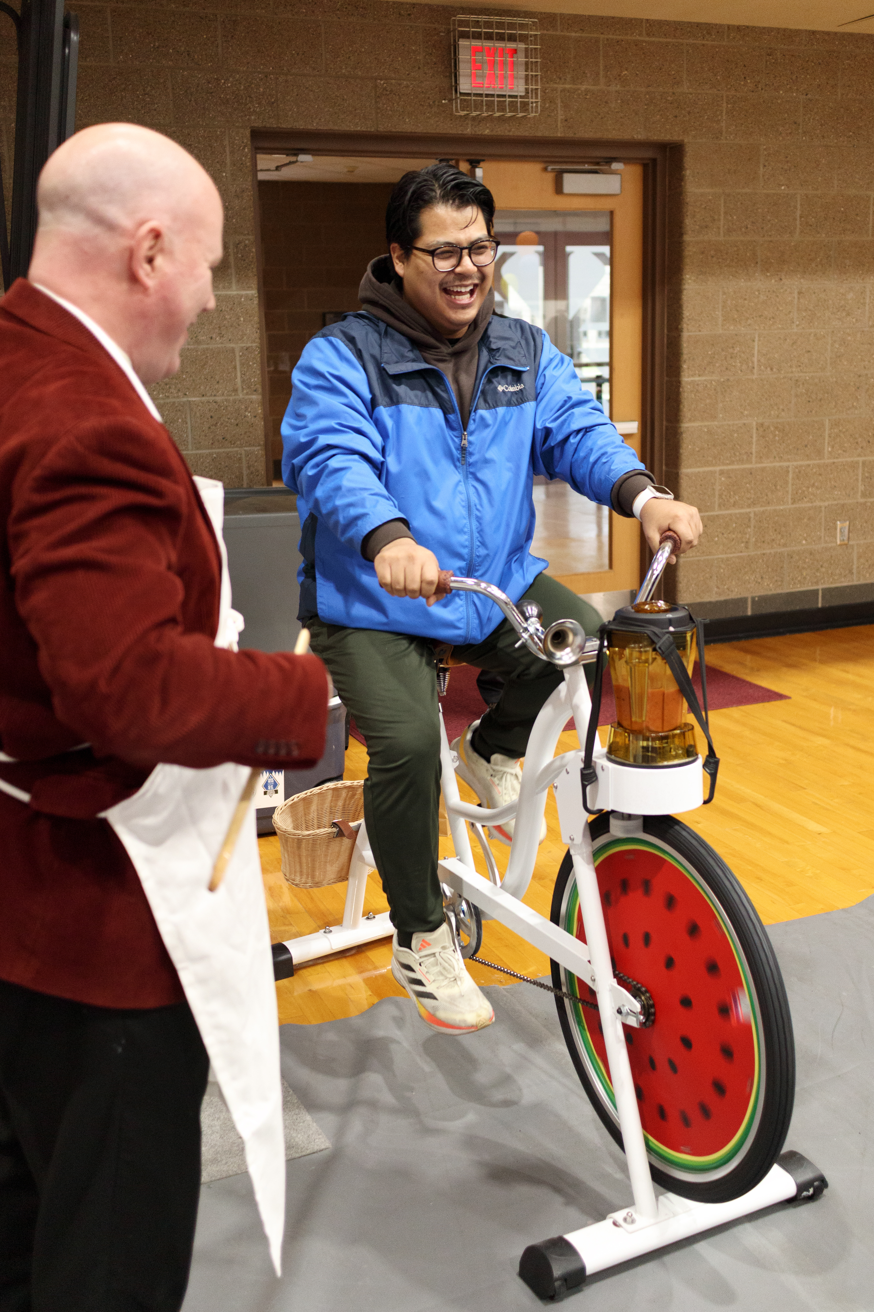 Students at a Wellness Fair activity